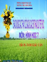 Bài soạn tiết 35 - Hình Học 7