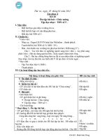 Giáo án Âm nhạc tuần 20