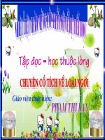 Tài liệu TD chuyen co tich ve loai nguoi