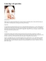 Làm đẹp với quả dứa