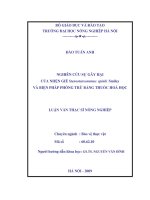 Nghiên cứu sự gây hại của nhệ gié steneotarsonemus spinki smiley và biện pháp phòng trừ bằng thuốc hoá học