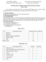 Gián án KẾ HOẠCH ÔN THI HSG MÔN HOÁ