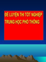 Tài liệu De on thi tot nghiep THPT