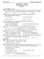 Bài soạn Kiểm tra 1 tiết Hình học 10 chương 1