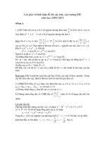 Lời giải và bình luận đề thi các tỉnh