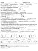 Kiểm tra 1tiết môn vật lí