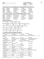 Bài soạn TEST 45''''(L12-L4.1)