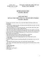 Gián án Kế hoạch chuyên môn tổ