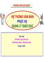 Hướng dẫn sử dung văn bản