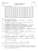Tài liệu Đề kiểm tr chương I + II vật lý 12