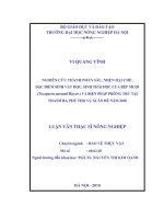 Nghiên cứu thành phần sâu, nhện hại chè; đặc điểm sinh vật học, sinh thái học của rệp muội (toxoptera aurantii boyer ) và biện pháp phòng trừ tại thanh ba, phú thọ vụ xuân hè năm 2010 