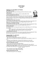 Đề cương ôn tập sinh 9 học kỳ I - Trường THCS Thủy Phù