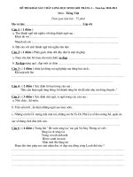 Gián án de kiem tra tieng viet 4 thang 1