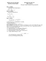 Đề thi & Đáp án HKI Toán 8 chuẩn