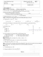 Tài liệu kiểm tra 1 tiết toán 7