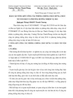 Bài giảng báo cáo cháy rừng, cháy nổ 2010