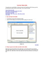 Tài liệu Tao bai trinh dien trong Powerpoint
