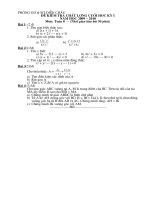 De thi khao sat chat luong hoc ky I(09-10)toan 8doc