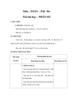 Tóan lớp 4 - Phân số