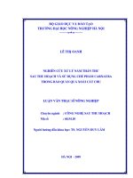 Nghiên cứu xử lý nấm thán thư sau thu hoạch và xử sử dụng  chế phẩm CARNAUBA trong bảo quản xoài các thu 