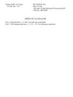 ĐỀ THI THỰC HÀNH HK I NĂM 2008 - 2009