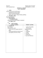 Tài liệu optional leson unit 9. reading