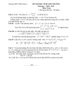 Gián án Đề thi HSG trường DC 3 - 2010-2011