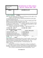 Đề thi HKI-Môn GDCD 6