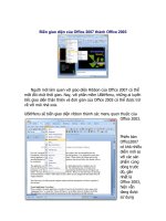 Thủ thuật biến giao diện của Office 2007 thành Office 2003
