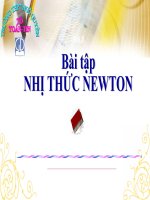 Bài soạn Bìa tập nhị thức niu ton