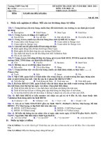 Đề kiểm tra học kì I lớp 12 năm học 2010-2011