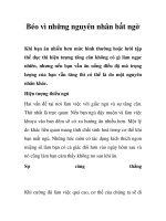 Béo vì những nguyên nhân bất ngờ