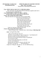 Tài liệu ĐỀ THI VĂN HKI -CÓ DÁP ÁN