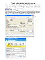 Tạo file PDF chất lượng cao với PrimoPDF