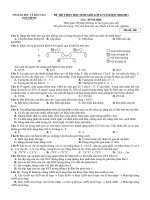 Đề thi học sinh giỏi môn sinh năm 2010
