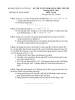 Bài giảng Đề thi THPT chuyên năng khiếu TP HCM