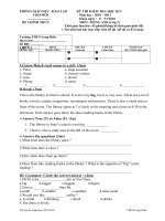 Dề thi HKI lớp 7(10-11)