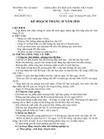 KẾ HOẠCH THÁNG 10 - TỔ 1