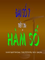 Bài soạn Hàm số