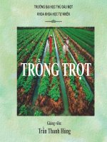 Bài giảng Chương III - Nước, không khí và nhiệt trong đất