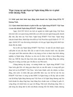 Thực trạng nợ quá hạn tại Ngân hàng Đầu tư và phát triển Quảng Ninh