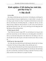 Bài giảng kinh nghiem boi duong dia12