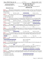 Gián án Đề thi thử đại học - rất hay,có đáp án