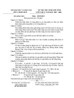 De thi va Dap an HSG TT-Hue