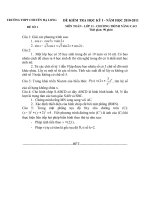 Tài liệu De thi hoc ki toan 11