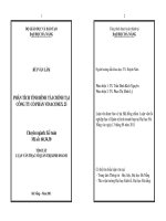 Phân tích tình hình tài chính tại công ty cổ phần vinaconex 25