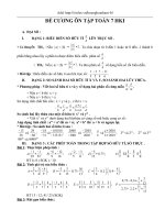 Đề cương ôn tập toán 7 HKI(2)