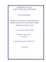 [Luận văn]nghiên cứu ảnh hưởng của điều kiện trồng trọt đến năng suất và chất lượng vải thiều trên địa bàn tỉnh bắc giang 