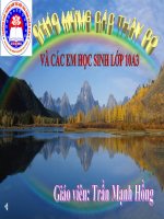 CÁC DẠNG CÂN BẰNG