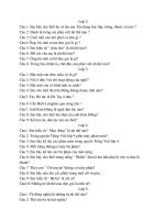 Bài giảng Đề thi giao lưu Tiếng Việt của chúng em